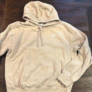 Nike Cream Hoodie with White Logo